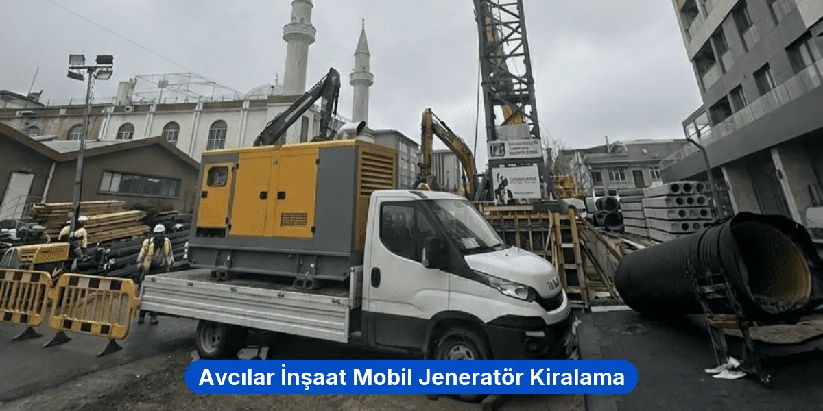 Avcılar İnşaat Mobil Jeneratör Kiralama